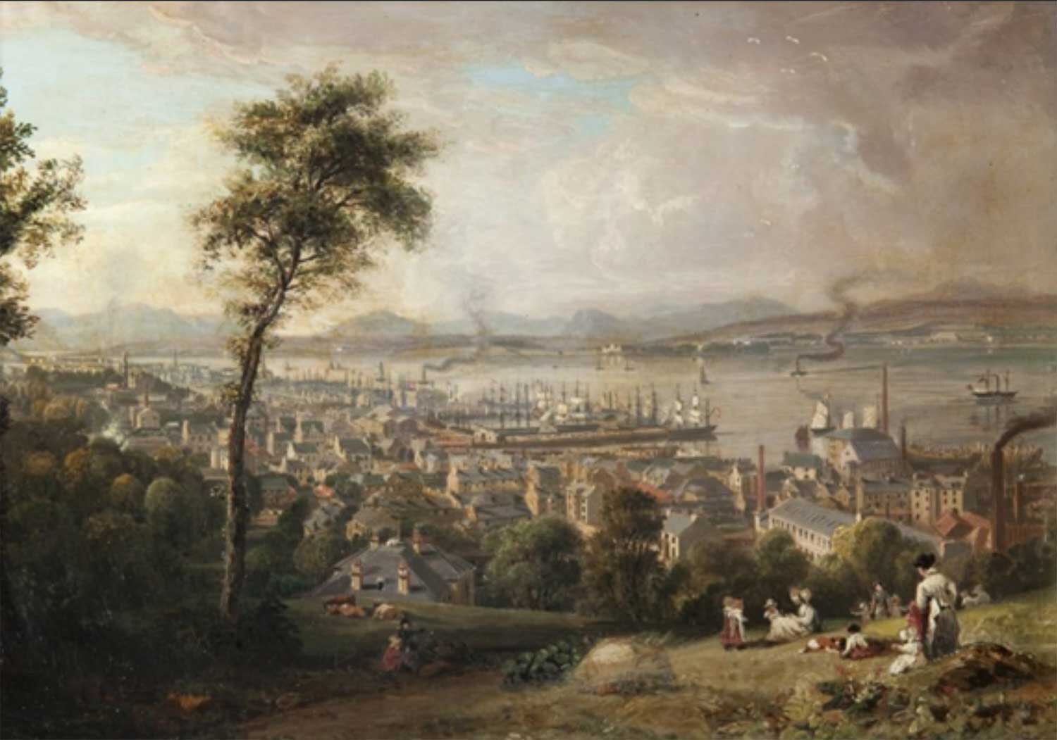 Greenock from Belville by John Fleming, Courtesy of McLean Museum (Watts Institution)